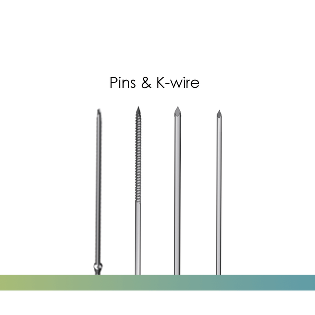 Alfileres y alambre de Kirschner